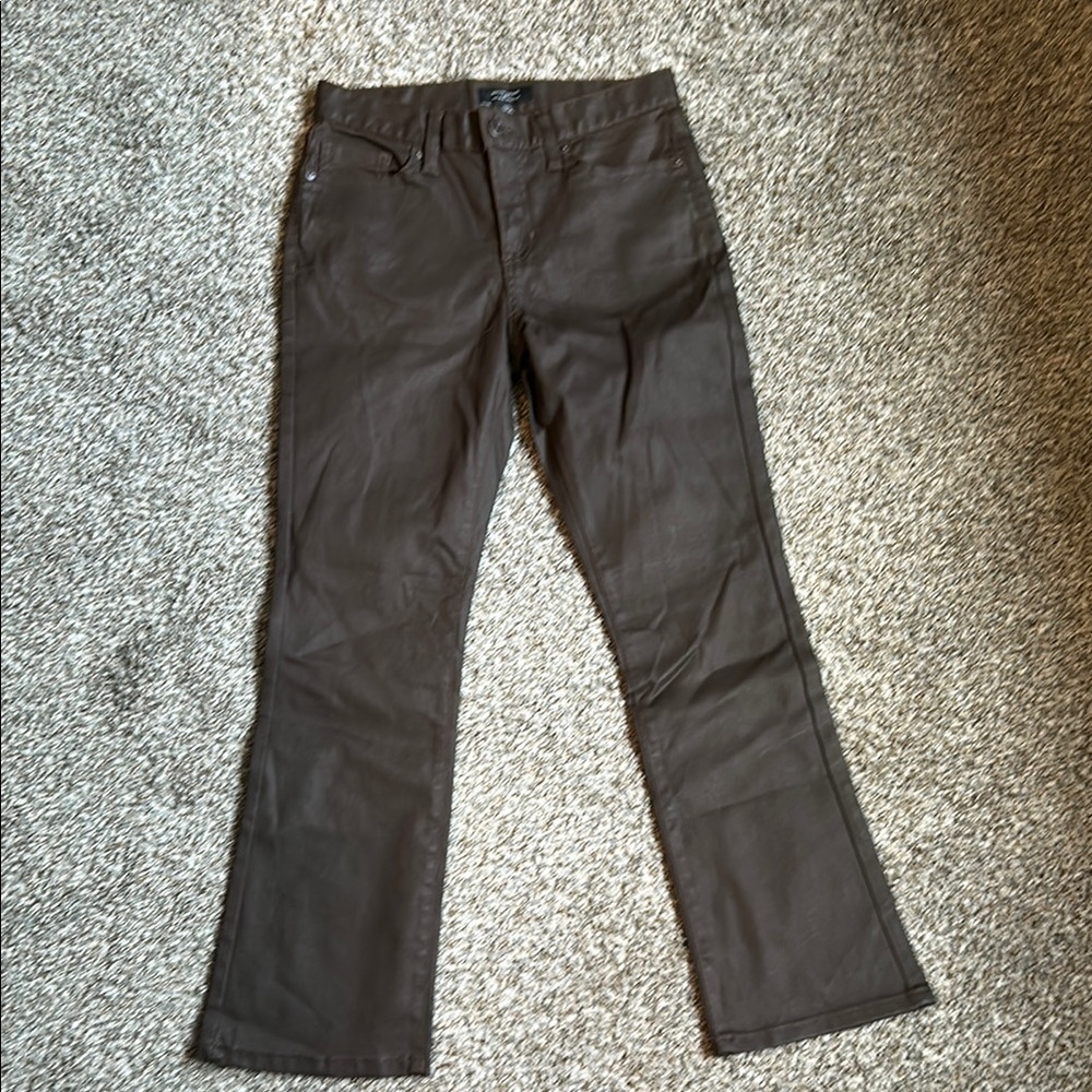 NWT Banana Republic Mid Rise Bootcut coated jeans